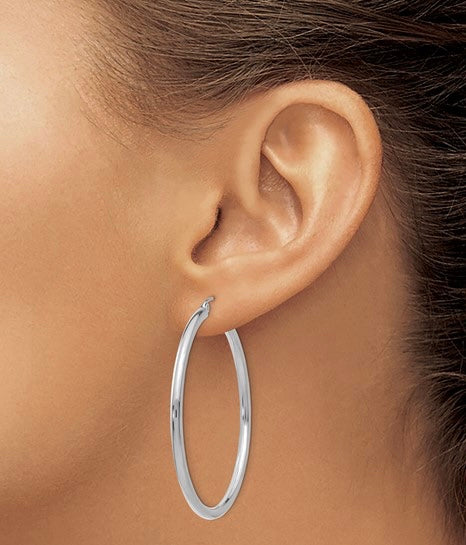 White Gold Hoop earrings