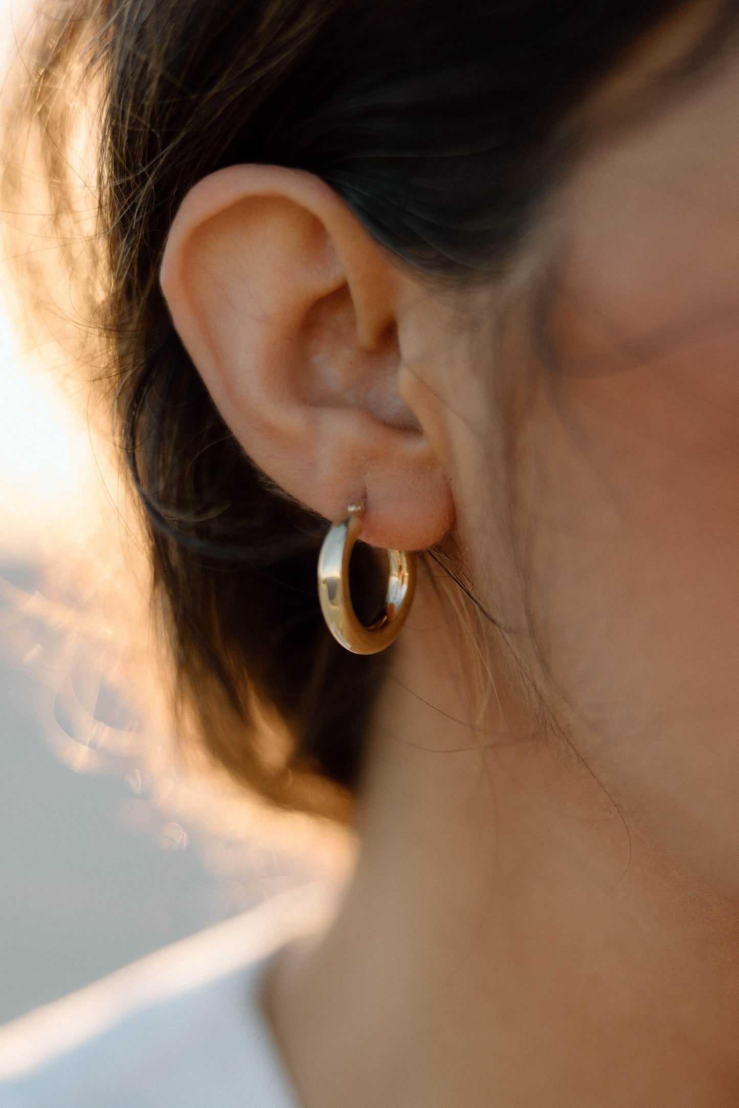 Tube Hoop Earrings