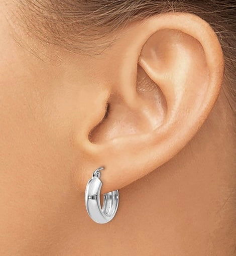 Round Hoop Earrings