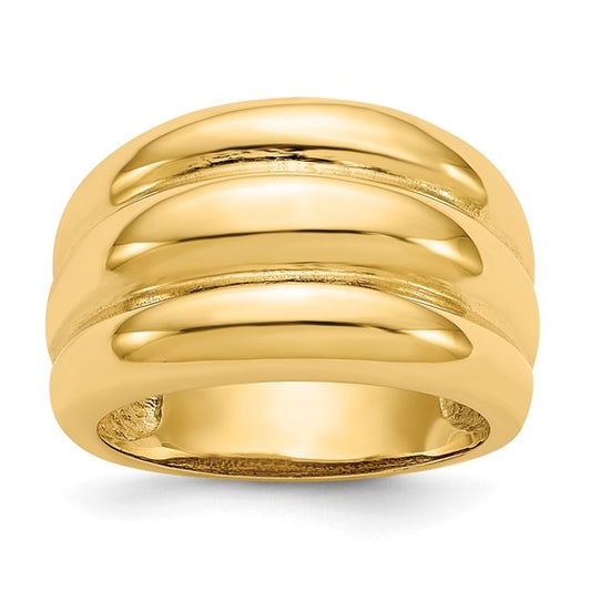 Scalloped Dome Ring