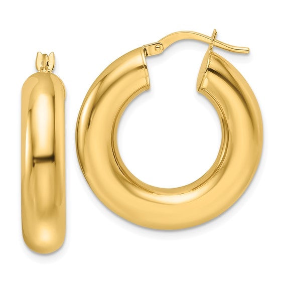 Bold Tube Hoop Earrings